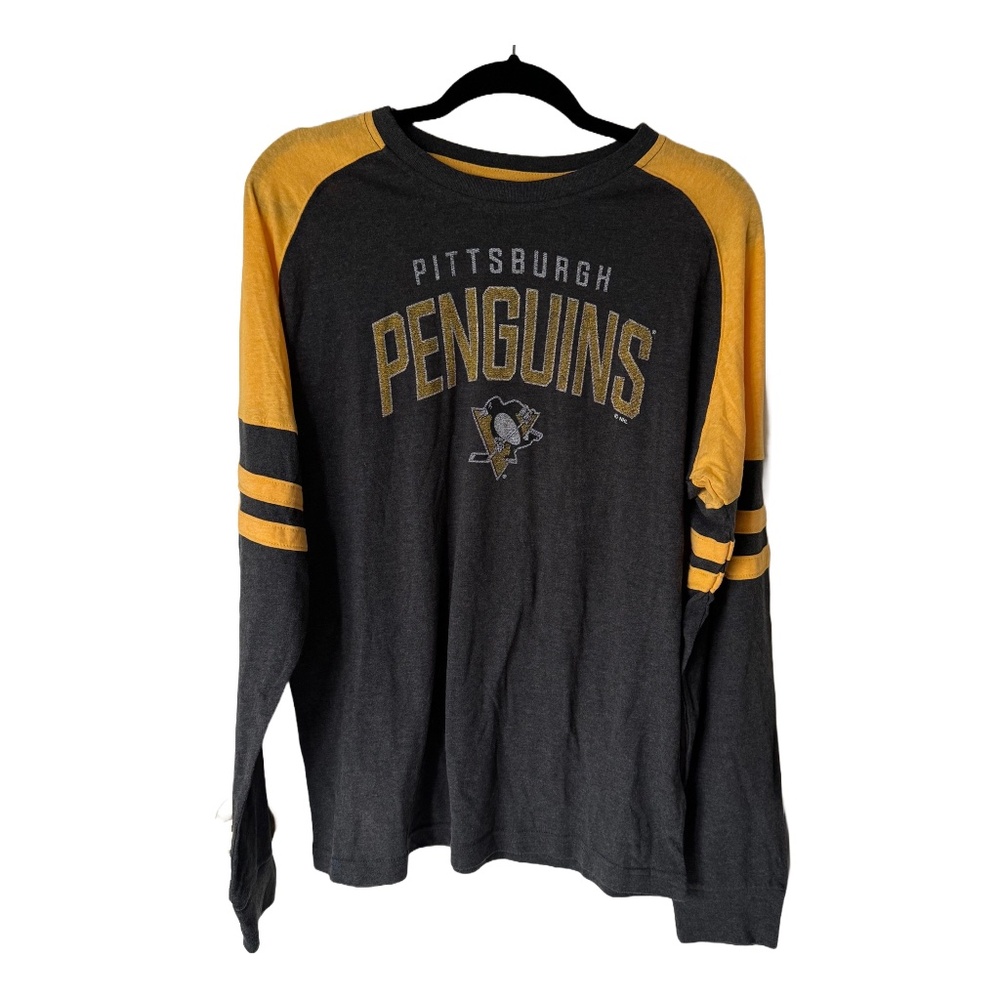 NEW Pittsburgh Penguins Long Sleeve Shirt Men’s Size Medium 38/40